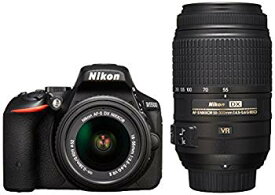 【中古】Nikon デジタル一眼レフカメラ D5500 ダブルズームキット ブラック 2416万画素 3.2型液晶 タッチパネルD5500WZBK qqffhab