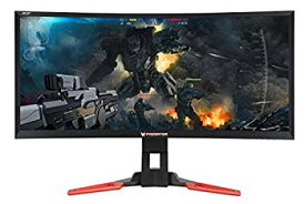 【中古】(未使用・未開封品)　Acer Predator Z35 - LED monitor - curved - 35" - 2560 x 1080 Full HD - VA - 300 cd/m2 - 4 ms - HDMI DisplayPort - speakers - black - HD df5ndr3