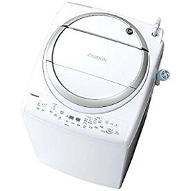 【中古】東芝 タテ型洗濯乾燥機 ZABOON 8kg メタリックシルバー AW-8V6 S n5ksbvb
