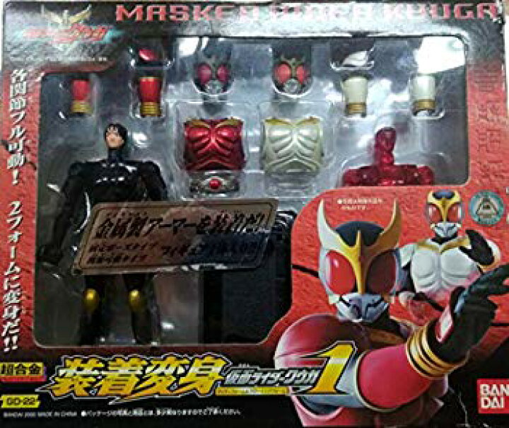 楽天市場 中古 超合金 装着変身仮面ライダークウガ マイティフォーム グローイングフォーム Rdzdsi3 ドリエムコーポレーション