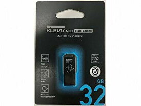【中古】KLEVV 32GB USB3.0 フラッシュドライブ NEO Black Edition ( 読取 最大110MB/s ) U032GUR3-NE 永久保証 z2zed1b