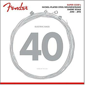 【中古】Fender エレキベース弦 Super 5250 Bass Strings Nickel-Plated Steel Roundwound Short Scale 5250XL .040-.095 wyw801m