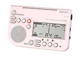 【中古】SEIKO セイコー メトロノームチューナー 大音量 譜面台取付可能 吹奏楽部に最適 ピンク STH200P z2zed1b