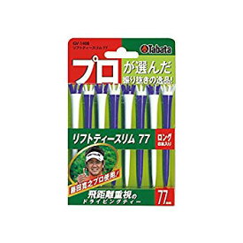 【中古】(未使用・未開封品)　Tabata(タバタ) ゴルフ ティー ロング プラスチックティー 77mm 藤田プロ使用 リフトティースリム77 8本入 ブルー GV1408 BL 7z28pnb