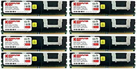 【中古】(未使用・未開封品)　Komputerbay 32GB (4x 8GB) DDR2 PC2-5300F 667MHz CL5 ECC Fully Buffered FB-DIMM (240 PIN) w/ Heatspreaders 0pbj0lf
