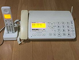 【中古】【非常に良い】SHARP デジタルコードレスFAX 子機1台付き ホワイト系 UX-D19CL-W wyw801m