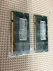【中古】(未使用・未開封品)　Buffalo D2/N800-2G互換品 PC2-6400（DDR2-800）対応 200Pin用 DDR2 SDRAM S.O.DIMM 2GB 60wa65s