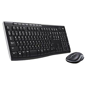【中古】(未使用・未開封品)　ロジクール ワイヤレスマウス キーボード セット 無線 ワイヤレスコンボ MK270 [ M185 + K270 ] 60wa65s
