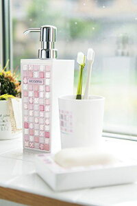 【新品】 日本製 ピアストレラ 角型 小 シール付 ディスペンサー詰め替えボトル(360ml) ブルー 9n2op2j