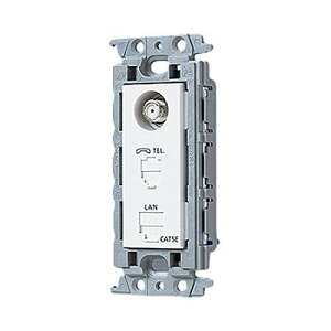 【新品】 パナソニック(Panasonic) コスモシリーズワイド21 埋込マルチメディアコンセント 一体型 ホワイト WTF1681W oyj0otl