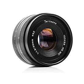【中古】7artisans 50mm F1.8ソニーA6500 A6300 A6000 A5100 A5000 NEX-3 NEX-3N NEX-3R NEX-C3 NEX-F3KのようなソニーEマウントミラーレスカメラ用APS-C