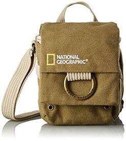 【中古】(未使用・未開封品)NATIONAL GEOGRAPHIC ショルダーバッグ Earth Exploreコレクション 1.3L 撥水加工 グリーン(カーキキャンバス) NG 2342