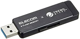 【中古】エレコム USBメモリ USB3.0 トレンドマイクロ製ウイルス対策ソフト搭載 32GB ブラック MF-TRU332GBK
