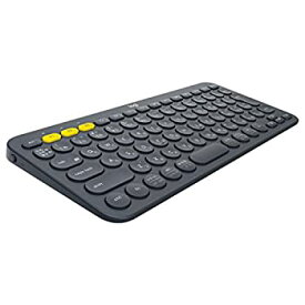 【中古】(未使用・未開封品)ロジクール ワイヤレスキーボード 無線 キーボード 薄型 小型 K380BK Bluetoothワイヤレス Windows Mac iOS Android Chrome K380 国内正規品