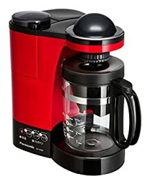 【中古】パナソニック コーヒーメーカー ミル付き 浄水機能 レッド NC-R400-R