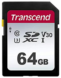 【中古】【非常に良い】Transcend SDカード 64GB UHS-I U3 V30 対応 Class10 (最大転送速度95MB/s) 5年保証 TS64GSDC300S-E【Amazon.co.jp限定】