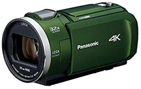 【中古】パナソニック 4K ビデオカメラ VX2M 64GB 光学24倍ズーム フォレストカーキ HC-VX2M-G