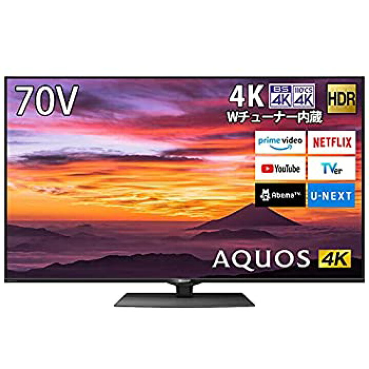 楽天市場】【中古】シャープ 4K ダブルチューナー内蔵 液晶 テレビ 