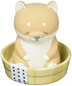 【中古】りぶはあと 素焼き加湿器 銭湯 ねむねむアニマルズ 柴犬のコタロウ ポット本体:約W8xD8xH11.5cm、受け皿: W12xD12xH3.5cm 68001-44