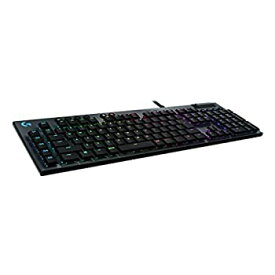 【中古】(未使用・未開封品)Logicool G ロジクール G ゲーミングキーボード 有線 G813 薄型 GLスイッチ タクタイル メカニカル キーボード 日本語配列 LIGHTSYNC RGB USBパ