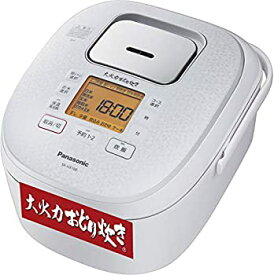 【中古】パナソニック 炊飯器 5.5合 IH式 大火力おどり炊き スノーホワイト SR-HX100-W