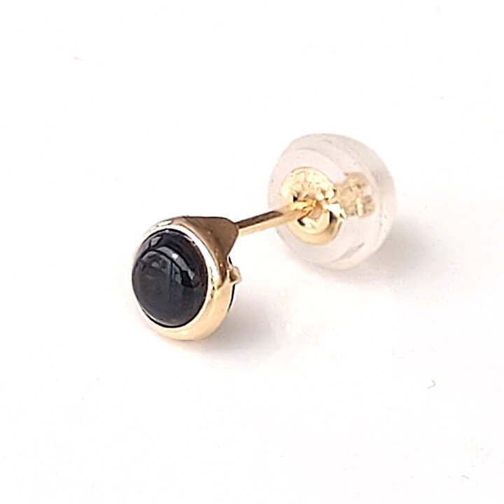 楽天市場】【片耳用】K18YG メンズ オニキスピアス 1粒 一粒 オニキス 