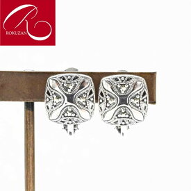 【碌山】シルバー マルカジット ミレイラ イヤリング / ピアス淑女のリバーレース Rokuzan ロクザン SV925 シルバージュエリー アンティークジュエリー アクセサリー アンティーク調 送料無料 レーシー 耳飾り トラベルジュエリー