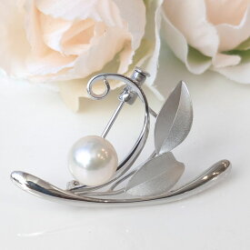 ※在庫完売後21800円となりますシルバー アコヤ真珠 1粒 8.5～9mm珠 ブローチ アコヤパール あこや真珠 あこやパール pearl 卒業式 入学式 ギフト プレゼント シルバーフォーマル