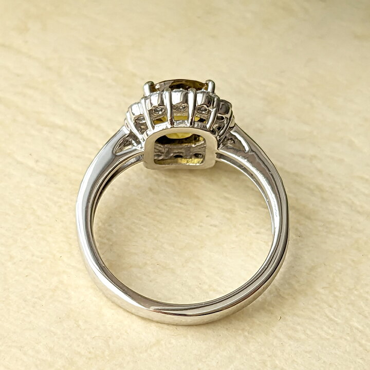 楽天市場】Pt950 スフェーン ダイヤモンド リングPt プラチナ Platinum  