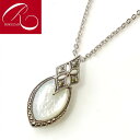 【スーパーセールクーポン有】【碌山】 【最短翌日お届け】シルバーマザーオブパール ペンダントトップ真鍮製チェーン シェル 白蝶貝 ジュエリー パール 真珠 ロクザン SV925 シルバージュエリー アンティークジュエリー 天然石