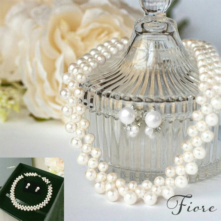 楽天市場】【最短翌日発送】Fiore 淡水パール 淡水真珠 ピアス or  