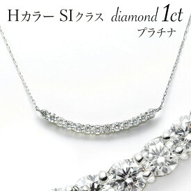 プラチナ または K18 イエローゴールド ダイヤモンド 1.0カラット ペンダント ネックレス1ct 1.0ct diamond Pt900 Pt850 PT platinum 白金 ダイヤ ネック ペンダント プラチナ レディース 4月 誕生石 金属アレルギー対応 ラインダイヤ ダイアモンド シンプル 送料無料