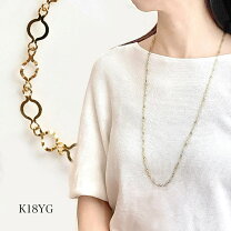 楽天市場】ロングネックレス k18 70センチの通販