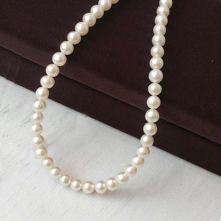 楽天市場】シルバー 淡水パール 4.5mm～5.5mm ネックレス ~muguet 