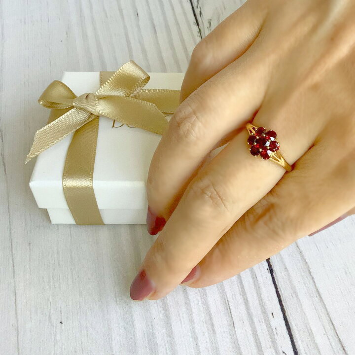 楽天市場】在庫完売後19,500円【碌山】シルバー ガーネット リング7石 