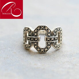 【碌山】シルバー アールデコ スタイル チェーン リング碌山 Rokuzan ロクザン SV925 silver シルバージュエリー アンティークジュエリー アクセサリー アンティーク調 トラベルジュエリー