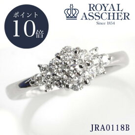 【P10倍】 新品 ロイヤルアッシャー プラチナ ダイヤモンド リング JRA0118B 12号Royal Asscher Diamond 新品 0.37カラット エンゲージリング 誕生日 店舗 正規販売店 4月 誕生石 ゴージャス 上品 【H】