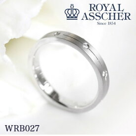 【ポイント10倍】新品 ロイヤルアッシャー マリッジリング WRB027 結婚指輪 ペアリング プラチナ 正規品 ロイヤル・アッシャー・ダイアモンド ROYAL ASSCHER ダイヤモンド 指輪 ブライダルリング