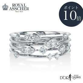 【P10倍】 新品 ロイヤルアッシャー プラチナ ダイヤモンド リング JRA0345BP 12号Royal asscher diamond 0.27カラット シャンデリア Pt950 指輪 ボリューム 贅沢 結婚式 結婚記念日 ハイジュエリー 【H】