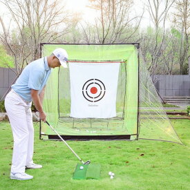 Sale! ゴルフネット　練習用　サイドネット付き　2.1x2.1x2.1m　スイング　打ちっぱなし　自宅　屋上　屋外室内【一年間の安心購入】