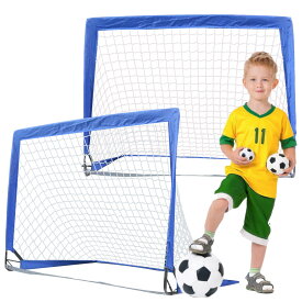 Sale! サッカーゴール　子供用　2個セット　折りたたみ　設置簡単　120x90cm　収納バッグ付き　室内 屋外兼用