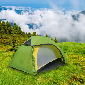 テント　登山テント　軽量テント　キャンプ　1-2人用　内外両用　2.1x1.2x1.15m「訳あり品」