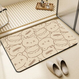 Sale！珪藻土バスマット　お風呂マット　足拭きマット　速乾　吸水　柔らかい　消臭　60x40cm　調湿