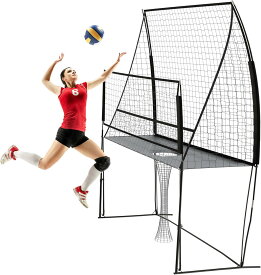 バレーボールトレーニング機器ネット、調節可能なバレーボール練習ネットステーション、屋内および屋外用のバレーボールスパイクトレーナー、チームまたはソロトレーニングに最適、ホームバレーボールネット。