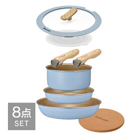 ＼ポイント10倍／【公式限定】evercook エバークック フライパン fit フィット IH セット 3点 4点 8点 単品 スモーキーブルー EIST4BG ｜ IH対応 ガス火対応 長期保証 着脱式フライパン 取手が取れる オール熱源対応 ふっ素 pfoaフリー ドウシシャ