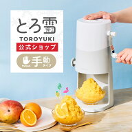 ＼ポイント10倍／【公式通販】＼NEW／ 手動ふわふわとろ雪かき氷器 ライトグレー 2025｜製氷カップ2個付…