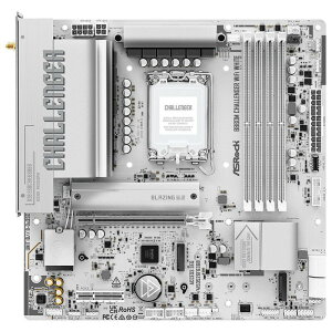 ASRock B860M Challenger WiFi White (B860 1851 MicroATX �z���C�g)