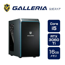 ゲーミングPC デスクトップPC 新品 パソコンGALLERIA ガレリア RM5C-R36T Core i5-12400 RTX3060Ti 16GBメモリ 500GB SSD Windows 11 Home 10883-4336