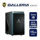 ゲーミングPC デスクトップPC 新品 パソコンGALLERIA ガレリア RM5C-G60S Core i5-12400 GTX1660SUPER 16GBメモリ 500…