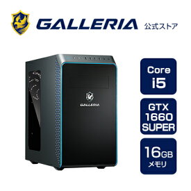 ゲーミングPC デスクトップPC 新品 パソコンGALLERIA ガレリア RM5C-G60S Core i5-12400 GTX1660SUPER 16GBメモリ 500GB SSD Windows 11 Home 10885-4267